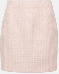 Alessandra Rich - Boucle Tweed Miniskirt - Lyst