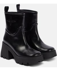 NODALETO - Bulla Rainy Leather Ankle Boots - Lyst