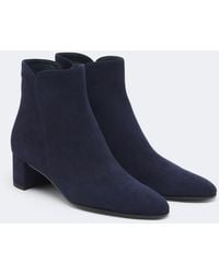 Gianvito Rossi - Lisa Suede Ankle Boots - Lyst