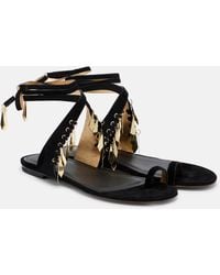 Isabel Marant - Dreena Embellished Suede Sandals - Lyst