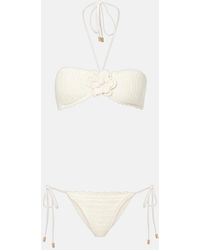 Zimmermann - Awaken Crochet Cotton Bikini - Lyst