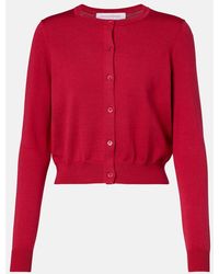 Carolina Herrera - Cropped Silk And Cotton Cardigan - Lyst