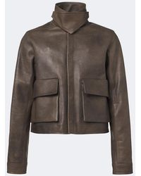 Rick Owens - Tower Alice Leather Jacket - Lyst