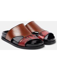 Dries Van Noten - Leather Slides - Lyst