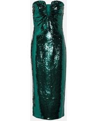 Roland Mouret - Abito Midi Con Paillettes - Lyst
