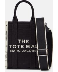 Marc Jacobs - Bolso para movil The Jacquard Mini Tote de lona - Lyst