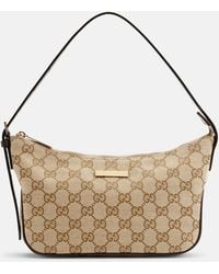 Gucci - Lady Lunetta Small Gg Canvas Shoulder Bag - Lyst