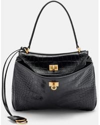 Balenciaga - Rodeo Small Croc-Effect Leather Tote Bag - Lyst