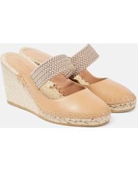 Malone Souliers - Siena 70 Leather Espadrille Wedges - Lyst