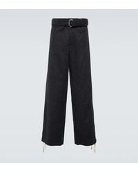 Jil Sander - Virgin Wool Wide-Leg Pants - Lyst