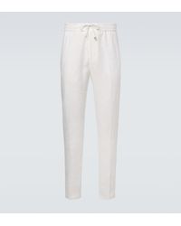 Etro - Linen Slim Pants - Lyst
