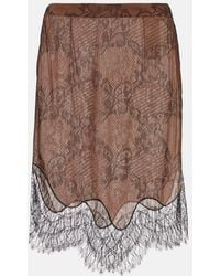 Tom Ford - Ramage Tattoo Lace Miniskirt - Lyst