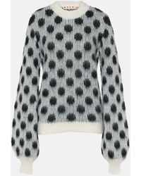 Marni - Pullover in jacquard a pois - Lyst
