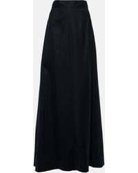 Plan C - Mid-rise Cotton Maxi Skirt - Lyst