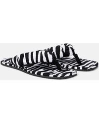 The Attico - Indie Zebra-Print Thong Sandals - Lyst