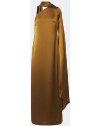 Solace London - Newman Scarf-Detail Satin Gown - Lyst