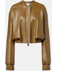 KHAITE - Cordan Leather Jacket - Lyst