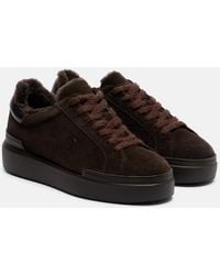 Bogner - Hollywood 32 Shearling-Lined Suede Sneakers - Lyst