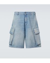 JW Anderson - Shorts Cargo De Denim - Lyst