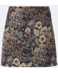 Veronica Beard - Ohemia Floral Jacquard Miniskirt - Lyst