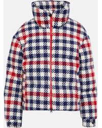 Perfect Moment - Gingham Wool-blend Down Jacket - Lyst