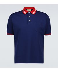 Gucci Short-sleeved Polo Shirt - Blue