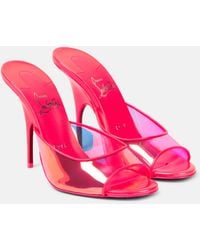 Christian Louboutin - Just Arch Pvc And Patent Leather Mules - Lyst