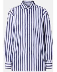Ralph Lauren - Striped Cotton Poplin Shirt - Lyst