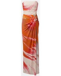 Jonathan Simkhai - Emma Printed Jersey Maxi Dress - Lyst