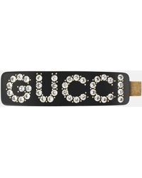 Gucci - Embellished Crystal And Resin Single Clip - Lyst