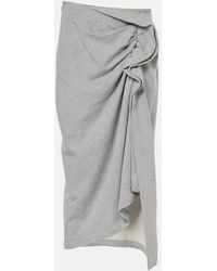 Dries Van Noten - Jupe Midi En Coton - Lyst