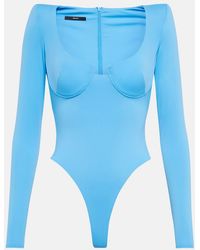 Alex Perry - Della Long-Sleeve Bodysuit - Lyst