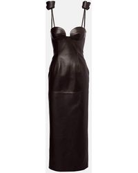Magda Butrym - Bustier-Kleid Aus Leder - Lyst