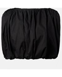 Adriana Degreas - Inamorata Cotton-Blend Crop Top - Lyst