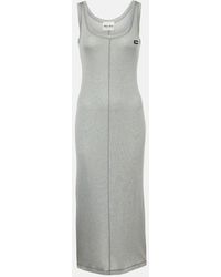 Miu Miu - Knitted Silk Midi Dress - Lyst