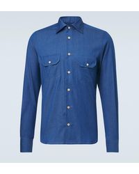 Kiton - Denim Shirt - Lyst