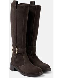 See By Chloé - New Ring Suede Knee-High Boots - Lyst