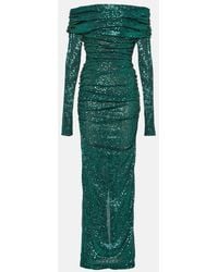 Dolce & Gabbana - Off-Shoulder Sequined Gown - Lyst