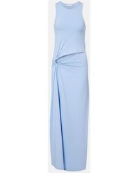 Rabanne - Cutout Cotton-Blend Maxi Dress - Lyst