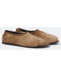 Lemaire - Calf Hair Slip-On Shoes - Lyst