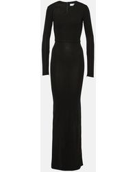 Alex Perry - Asymmetric Jersey Maxi Dress - Lyst