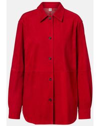 TOTEME - Suede Overshirt - Lyst