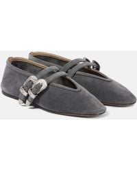 Le Monde Beryl - Claudia Suede Ballet Flats - Lyst