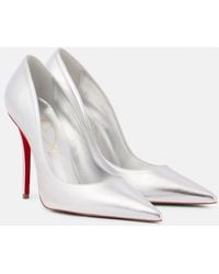 Christian Louboutin - Miss Z 100 Metallic Leather Pumps - Lyst