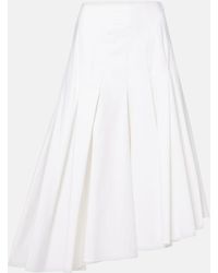 FFORME - Rio Asymmetric Cotton Midi Skirt - Lyst