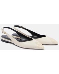 Isabel Marant - Branee Studded Leather Slingback Flats - Lyst