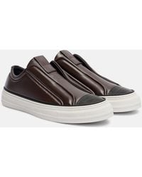 Brunello Cucinelli - Monili Leather Sneakers - Lyst
