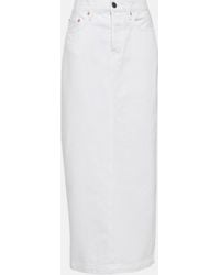 Wardrobe NYC - Cotton Denim Maxi Skirt - Lyst