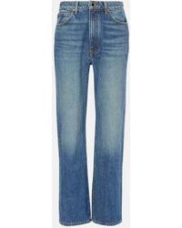 KHAITE - Jeans Rectos Abigail De Tiro Alto - Lyst