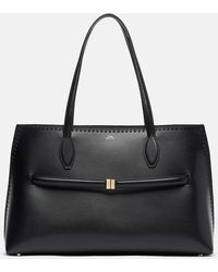 TOTEME - Lounge Embroidered Leather Tote Bag - Lyst